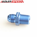 -8AN AN8 8AN To 1/2'' NPT Straight Adapter Fitting Adapter Blue