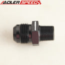 AN10 -10AN 10AN To 3/8'' NPT Straight Adapter Adaptor Fitting Black