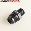 AN10 -10AN 10AN To 3/8'' NPT Straight Adapter Adaptor Fitting Black