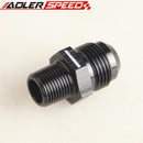 AN10 -10AN 10AN To 3/8'' NPT Straight Adapter Adaptor Fitting Black