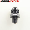 1/4" NPT Male To -10AN AN10 Straight Adapter Fitting Black High Quality