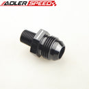 1/4" NPT Male To -10AN AN10 Straight Adapter Fitting Black High Quality