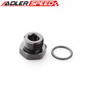 AN3 AN4 AN6 AN8 AN10 AN12 AN16 Flare Plug Fitting With O Ring Seal Aluminum Adapter