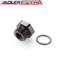 AN3 AN4 AN6 AN8 AN10 AN12 AN16 Flare Plug Fitting With O Ring Seal Aluminum Adapter
