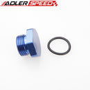 AN3 AN4 AN6 AN8 AN10 AN12 AN16 Flare Plug Fitting With O Ring Seal Aluminum Adapter