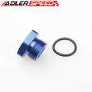 AN3 AN4 AN6 AN8 AN10 AN12 AN16 Flare Plug Fitting With O Ring Seal Aluminum Adapter