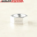 AN3 AN4 AN6 AN8 AN10 AN12 AN16 Aluminum AN Bulkhead Lock Nut Fitting Adapter