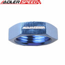 AN3 AN4 AN6 AN8 AN10 AN12 AN16 Aluminum AN Bulkhead Lock Nut Fitting Adapter