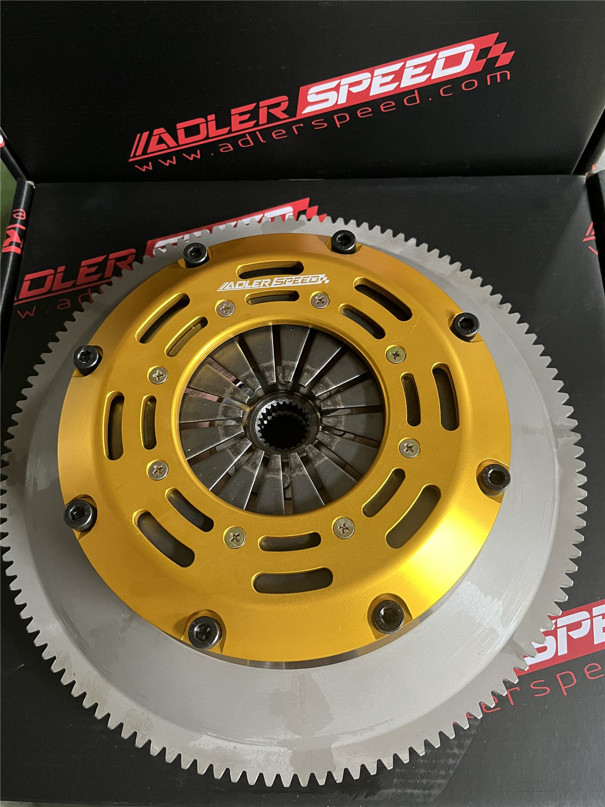 US SHIP ! ADLERSPEED Racing Twin Disc Clutch & Standard Flywheel Kit F