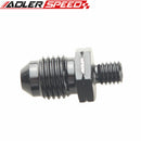 AN4 AN6 AN8 AN10 AN12 Male Flare to Metric Aluminum Straight Fitting Adapter - Black