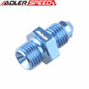 AN4 AN6 AN8 AN10 AN12 Male Flare to Metric Aluminum Straight Fitting Adapter - Blue