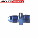 AN4 AN6 AN8 AN10 AN12 Male Flare to Metric Aluminum Straight Fitting Adapter - Blue