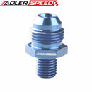 AN4 AN6 AN8 AN10 AN12 Male Flare to Metric Aluminum Straight Fitting Adapter - Blue