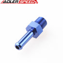 1/8" NPT To 1/4" Aluminum Alloy Hose Straight End Barb Adapter Fitting