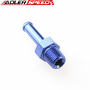 1/8" NPT To 1/4" Aluminum Alloy Hose Straight End Barb Adapter Fitting
