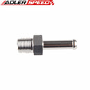 1/8" NPT To 1/4" Aluminum Alloy Hose Straight End Barb Adapter Fitting