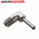 1/8" 1/4'' NPT To 1/4" 3/8" Barb 90 Degree Aluminum Alloy Hose End Male Barb Adapter Fitting