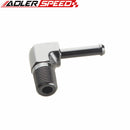 1/8" NPT To 3/16" Barb 90 Degree Aluminum Alloy Hose End Male Barb Adapter Fitting