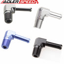 1/8" 1/4'' NPT To 1/4" 3/8" Barb 90 Degree Aluminum Alloy Hose End Male Barb Adapter Fitting