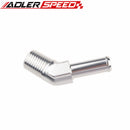 1/8" 1/4" NPT To 1/4" 3/8" Barb 45 Degree Male to Barb Aluminum Adapter Fitting