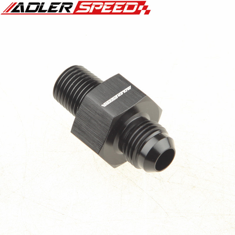 AN6 AN8 Male To 1/4" 3/8" NPT With 1/8" NPT Gauge Port Fuel Gauge Adapter Fitting