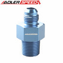 AN6 AN8 Male To 1/4" 3/8" NPT With 1/8" NPT Gauge Port Fuel Gauge Adapter Fitting
