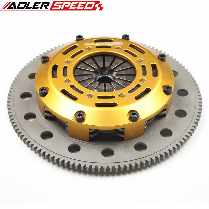 ADLERSPEED Racing Clutch Twin Disc For 2008-14 Mitsubishi Evo X 4B11T Medium WT