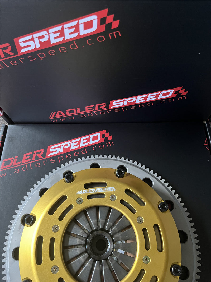 ADLERSPEED Racing Clutch Twin Disc For 2008-14 Mitsubishi Evo X 4B11T Medium WT