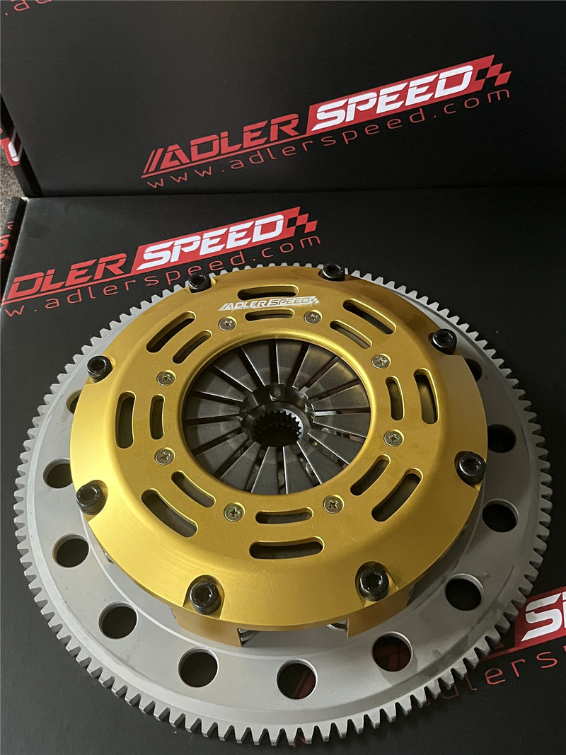 ADLERSPEED Racing Clutch Twin Disc For 2008-14 Mitsubishi Evo X 4B11T Medium WT