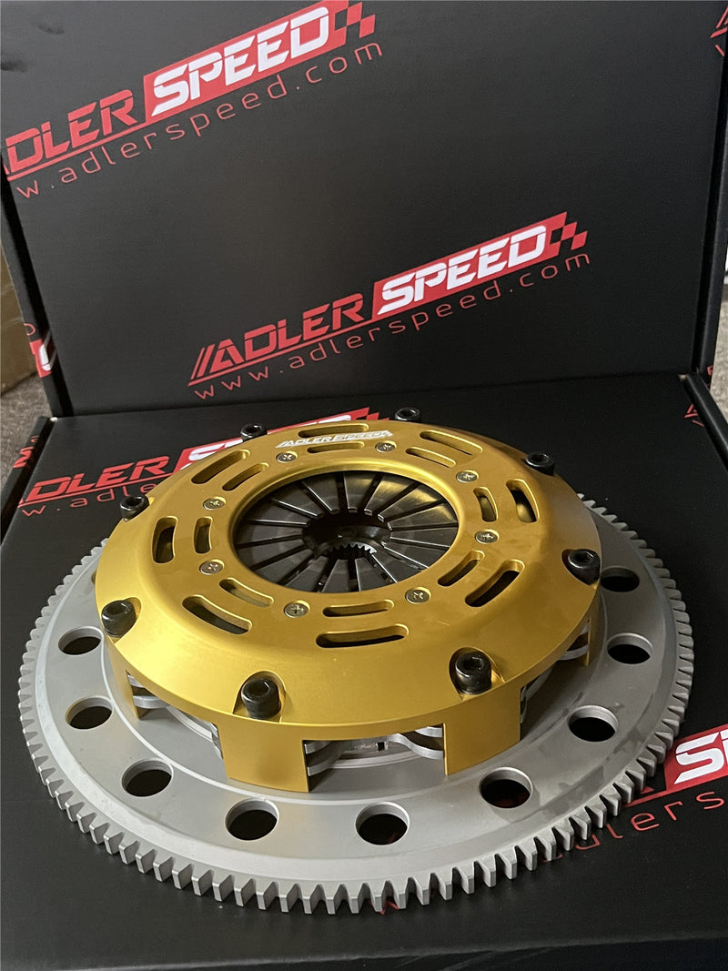 US SHIP ! ADLERSPEED Racing Clutch Twin Disc Kit For Lancer EVO 4 5 6 7 8 9 Medium WT