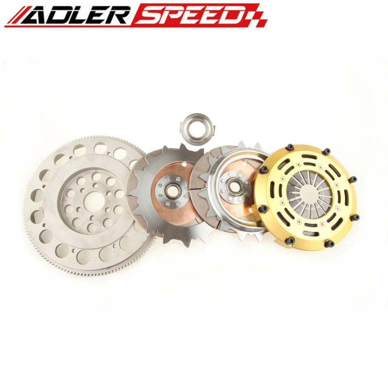 ADLERSPEED Racing Clutch Twin Disc Kit For 97-05 AUDI A4 1.8T B5 B6 Medium WT