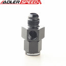 AN4 AN6 AN8 AN10 Male to Female Fitting With 1/8"NPT Pressure Gauge Port Adapter