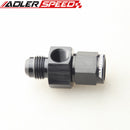 AN4 AN6 AN8 AN10 Male to Female Fitting With 1/8"NPT Pressure Gauge Port Adapter