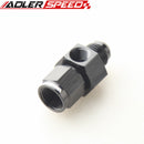 AN4 AN6 AN8 AN10 Male to Female Fitting With 1/8"NPT Pressure Gauge Port Adapter