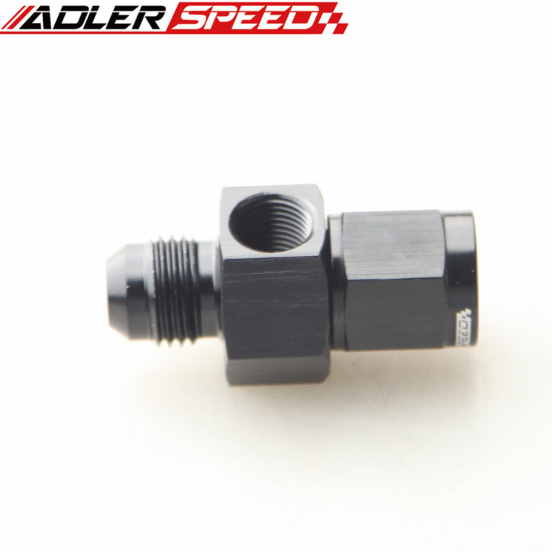 AN6 AN-6 Female-male Inc Inline Port 1/8 NPT Fuel Oil Pressure Gauge T Piece Adapter Black Kp9031 06 06 Black - Foto 11