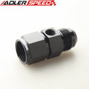 AN4 AN6 AN8 AN10 Male to Female Fitting With 1/8"NPT Pressure Gauge Port Adapter