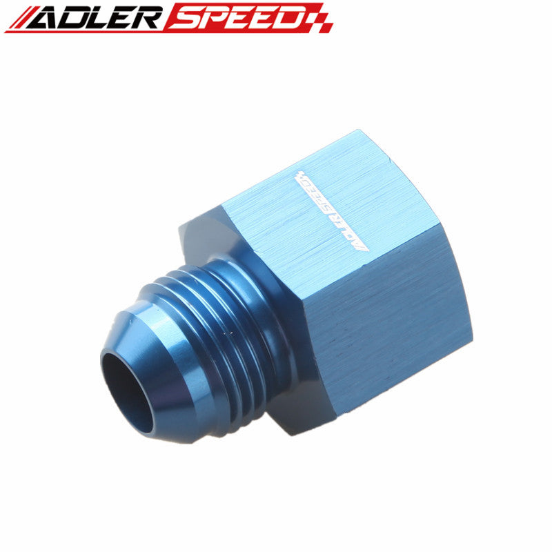 AN3 AN4 AN6 AN8 AN10 AN12 Female to Male Flare Reducer Aluminium Fitting Adapter Blue