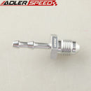 4AN 6AN 8AN 10AN 12AN To 4mm 6mm 8mm 10mm 3/4" 1'' Barb Straight Fuel Line Fitting Silver