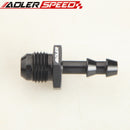 4AN 6AN 8AN 10AN 12AN To 4mm 6mm 8mm 10mm 3/4" 1'' Barb Straight Fuel Line Fitting Black