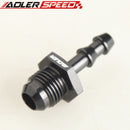 4AN 6AN 8AN 10AN 12AN To 4mm 6mm 8mm 10mm 3/4" 1'' Barb Straight Fuel Line Fitting Black