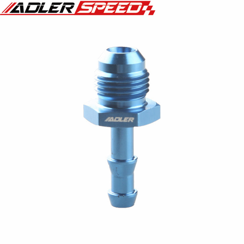 4AN 6AN 8AN 10AN 12AN To 4mm 6mm 8mm 10mm 3/4" 1'' Barb Straight Fuel Line Fitting Blue