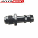 4AN 6AN 8AN 10AN 12AN To 4mm 6mm 8mm 10mm 3/4" 1'' Barb Straight Fuel Line Fitting Black