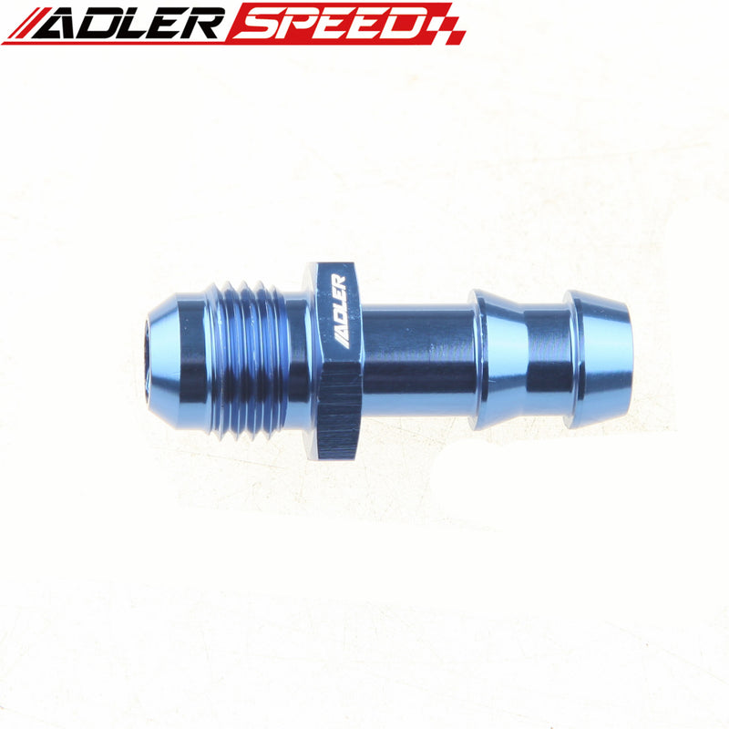 4AN 6AN 8AN 10AN 12AN To 4mm 6mm 8mm 10mm 3/4" 1'' Barb Straight Fuel Line Fitting Blue