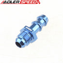 4AN 6AN 8AN 10AN 12AN To 4mm 6mm 8mm 10mm 3/4" 1'' Barb Straight Fuel Line Fitting Blue