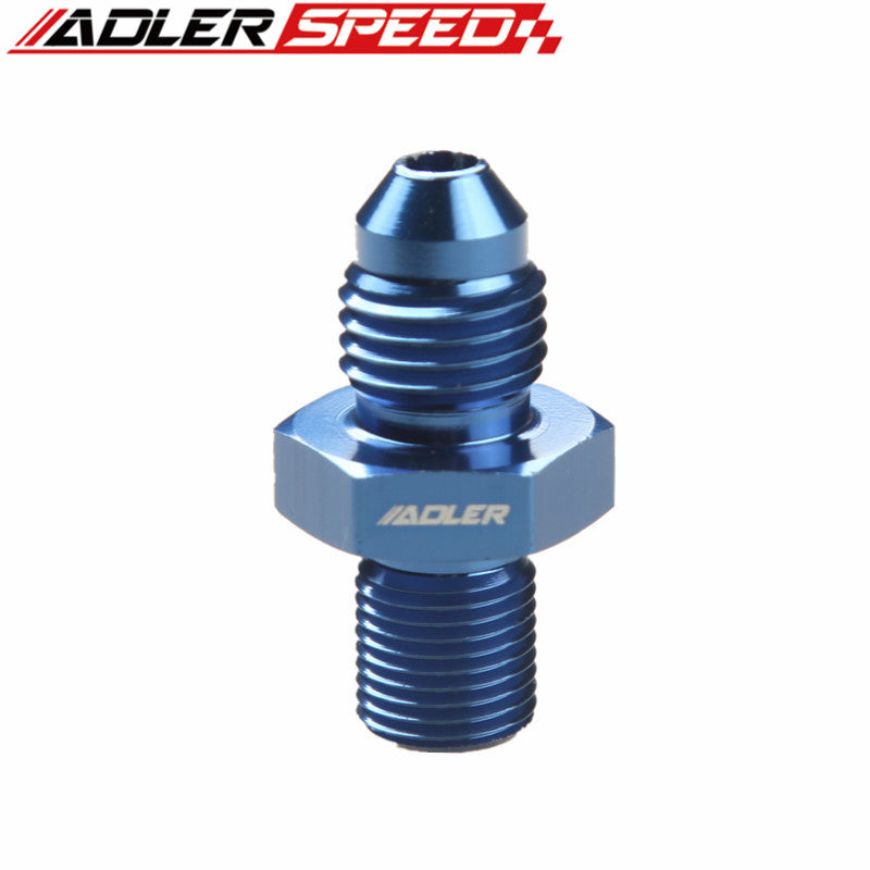 AN4 AN6 AN8 AN10 AN12 Male To 1/8'' 1/4'' 3/8'' 1/2'' 3/4'' BSP BSPP Straight Aluminum Adapter Fitting