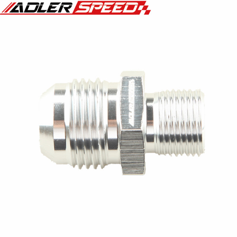 AN4 AN6 AN8 AN10 AN12 Male To 1/8'' 1/4'' 3/8'' 1/2'' 3/4'' BSP BSPP Straight Aluminum Adapter Fitting