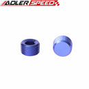 1/16" 1/8" 1/4" 3/8" 1/2" 3/4" 1" NPT Pipe Thread Allen Hex Head Socket Aluminum Plug Blue
