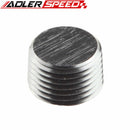 1/8" 1/4" 3/8" 1" NPT Pipe Thread Allen Hex Head Socket Aluminum Plug Black