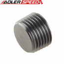1/8" 1/4" 3/8" 1" NPT Pipe Thread Allen Hex Head Socket Aluminum Plug Black