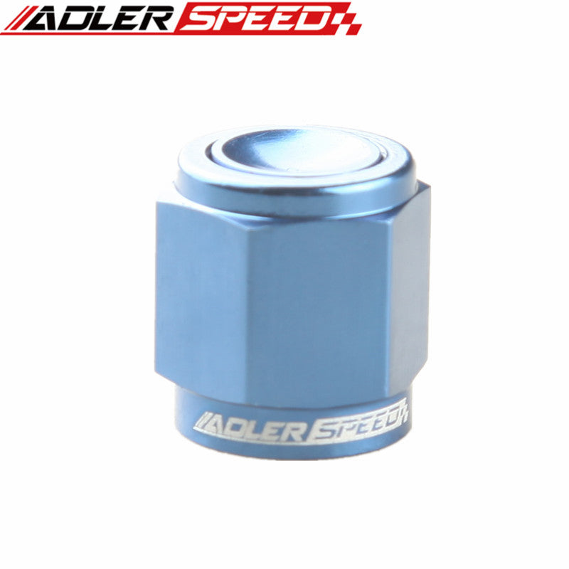 AN3 AN4 AN6 AN8 AN10 AN12 Flare End Cap Block Off Fitting Car Performance Aluminum Adapter Black/Blue